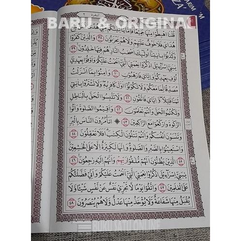 

Alquran per Juz Mujazza 15 baris Uk Besar B5, Al-Quran isi 30 Juz