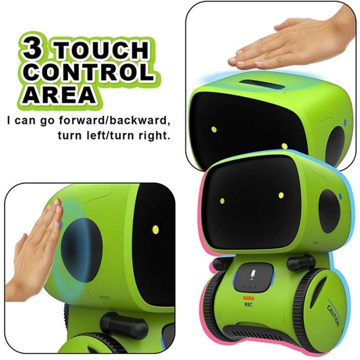 Licy Mainan Robot Pintar Elektrik / Robot Pendidikan Pintar / Sensor Sentuh + Suara + Robot