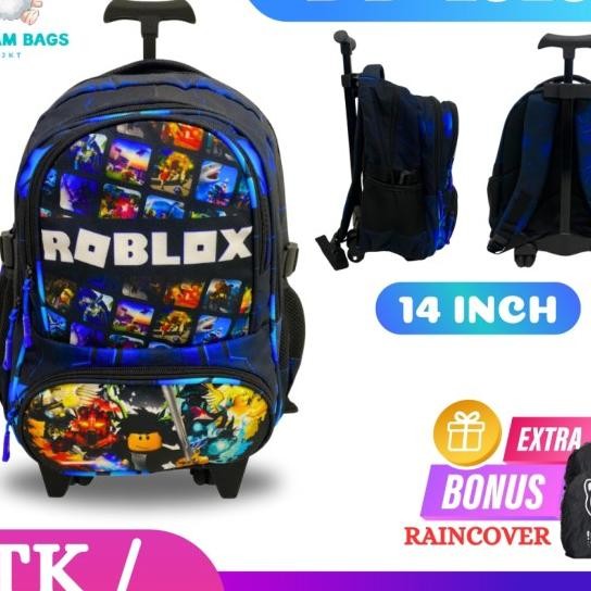 Tas Troli Anak Laki Laki Sekolah Tk Paud Motif Roblox. Terbaru - Koper