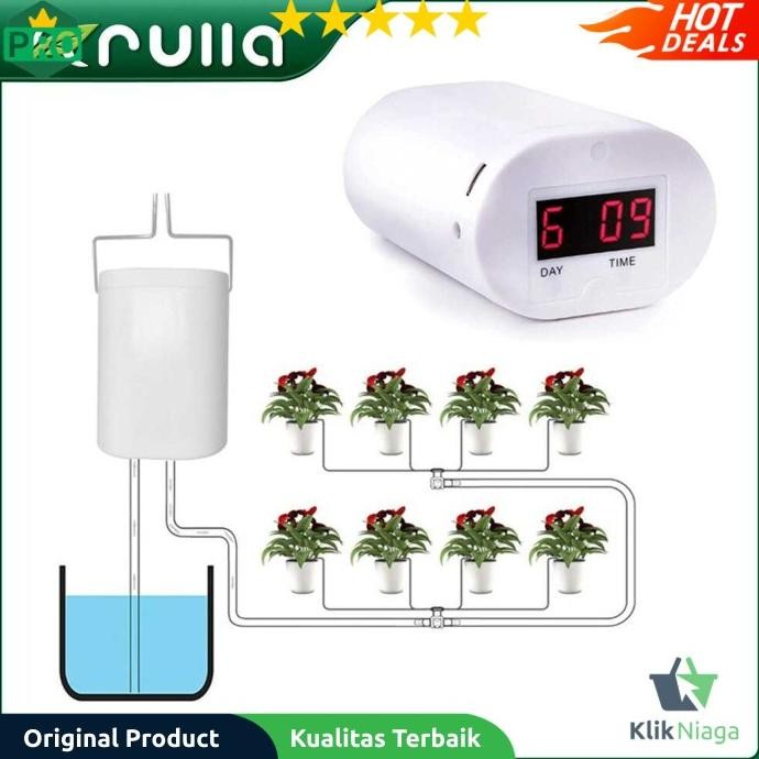 Alat Siram Penyiram Tanaman Otomatis Timer Pompa Irigasi Air 8 Head