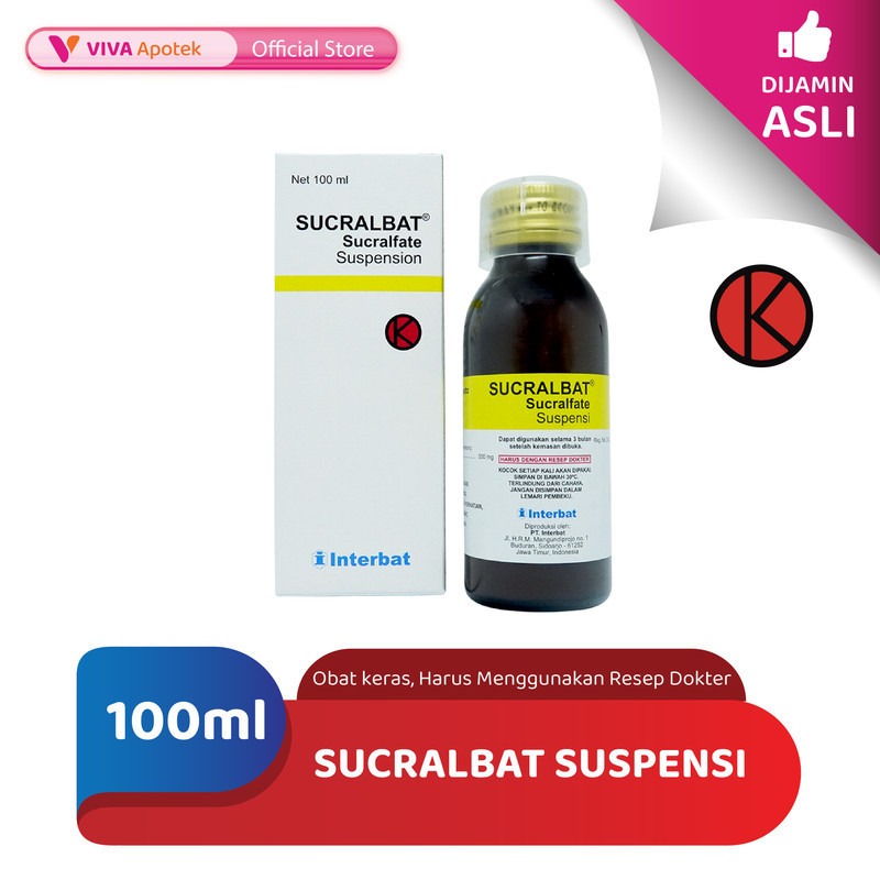 Sucralbat Suspensi / Sucralfat / Tukak Lambung (100 ml)