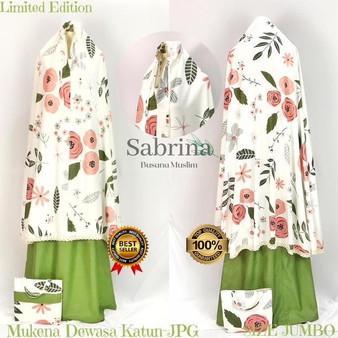Mukena Dewasa Katun Premium/Mukena Dewasa Al_Kahf Series JUMBO ORIGINA