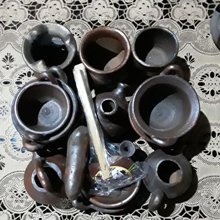 Han Set Miniatur Alat Masak Isi 17 Gerabah Tanah Liat