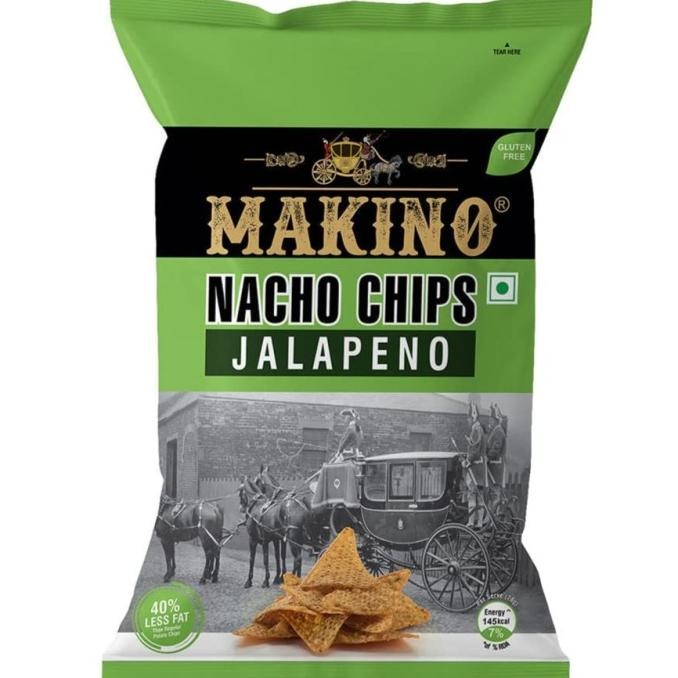 

```````] NACHO CHIPS JALAPENO MAKINO 150G / Snack Jagung