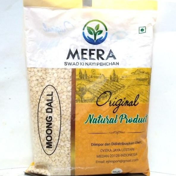 

:::::::] MOONG DALL 500g MEERA / Split Mung Lentil Yellow Kacang Kupas