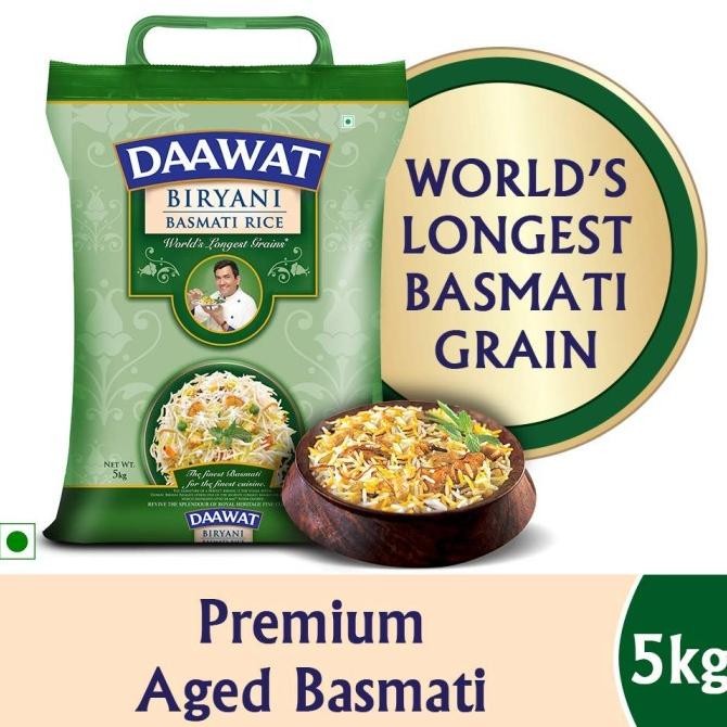 

<<<<<] Daawat Biryani Basmati Rice 5kg / Beras Basmati Da Awat 5kg