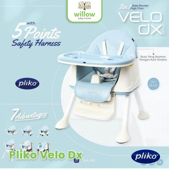 Ve Kursi Makan Bayi - Pliko Velo Dx Dudukan Kursi Lipat Anak