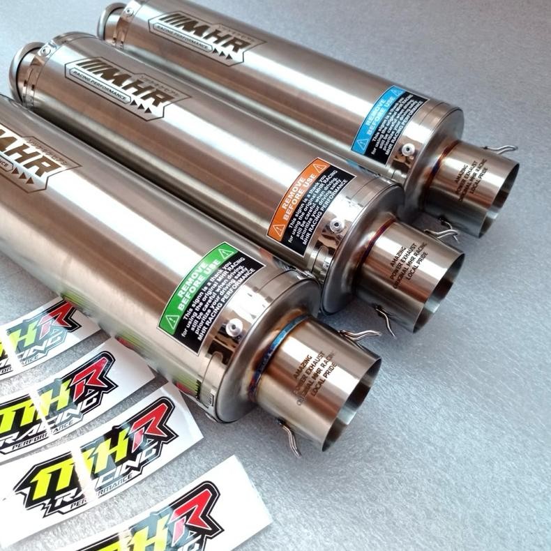 fs-6 MHR RACING PERFORMANCE SILINCER KNALPOT INLET 50mm, panjang 27 cm Terlaris
