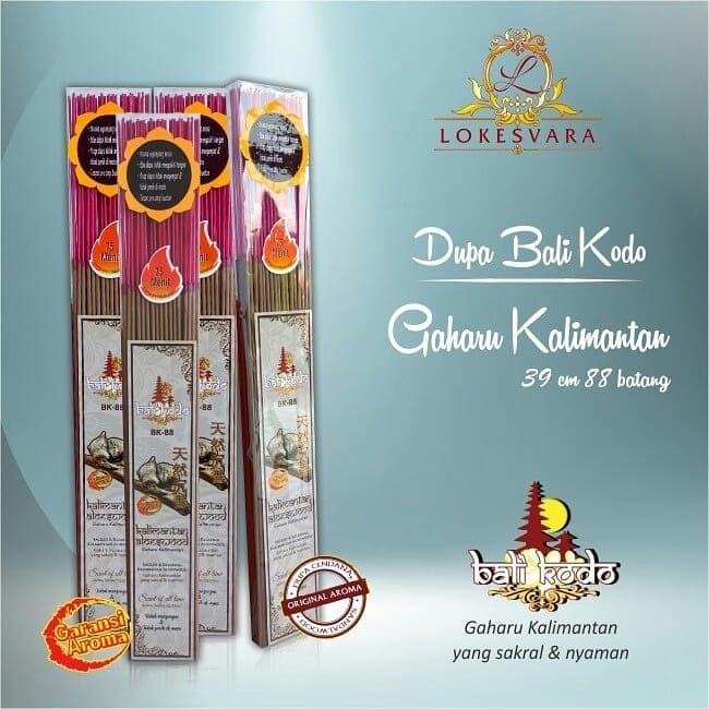 :::::::] Dupa Hio Wangi Harum Alami Bali Kodo Gaharu Kalimantan 39 cm 88 Batang