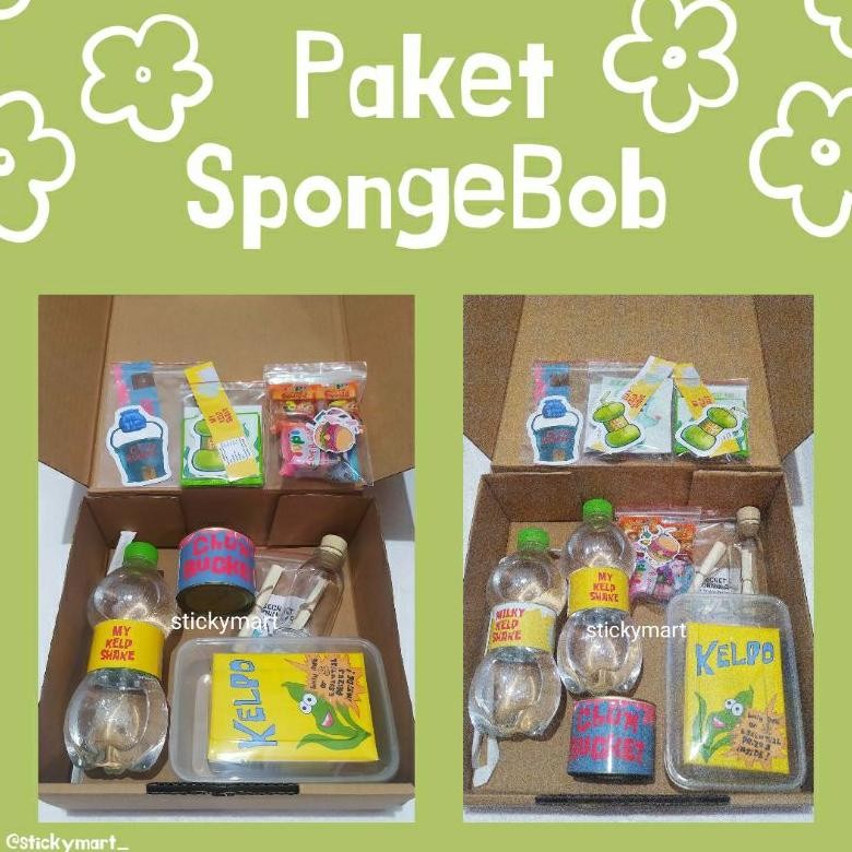 

Eh76 Paket Spongebob (MAKANAN ASLI + Freebies) Hemat