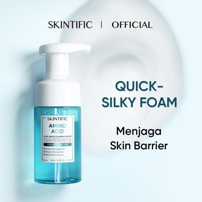 SKINTIFIC Amino Acid 5X Ceramide Cleansing Mousse 100 ML - Facial Wash