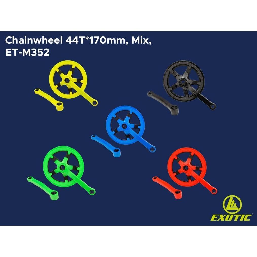 Berkualitas Crank Single 44T / 52T Mtb Seli Fixie Cod