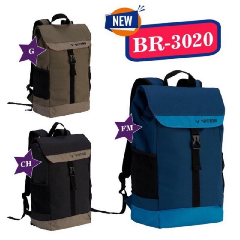 Tas Badminton Victor BR3020 Tas Bulutangkis Victor BR 3020 Tas Ransel ORIGINAL