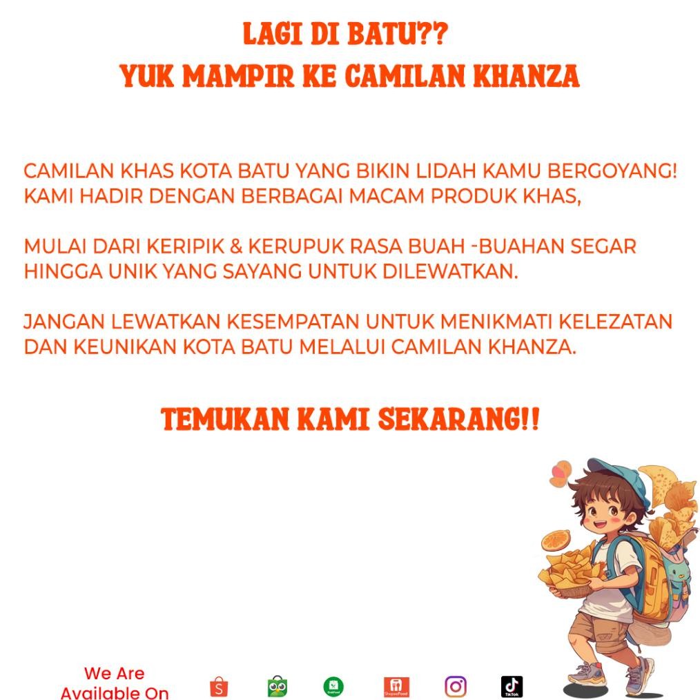 

df-8 Paket Hemat "AZALEA" 10 Pcs Keripik Buah Nangka Rambutan Nanas Salak Apel Ubi Ungu 50 Gram Hemat