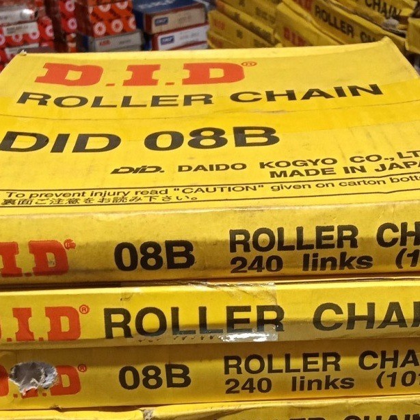 Tersedia Roller Chain 08B-2 Double Did Jepang Rantai 08B - 2 Did Japan