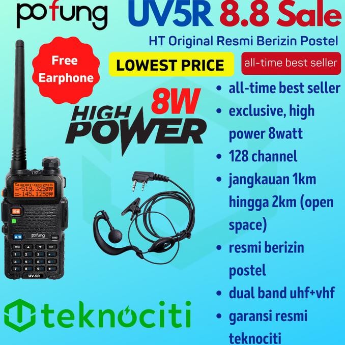 POFUNG UV-5R HT / UV5R Handy Walkie Talkie