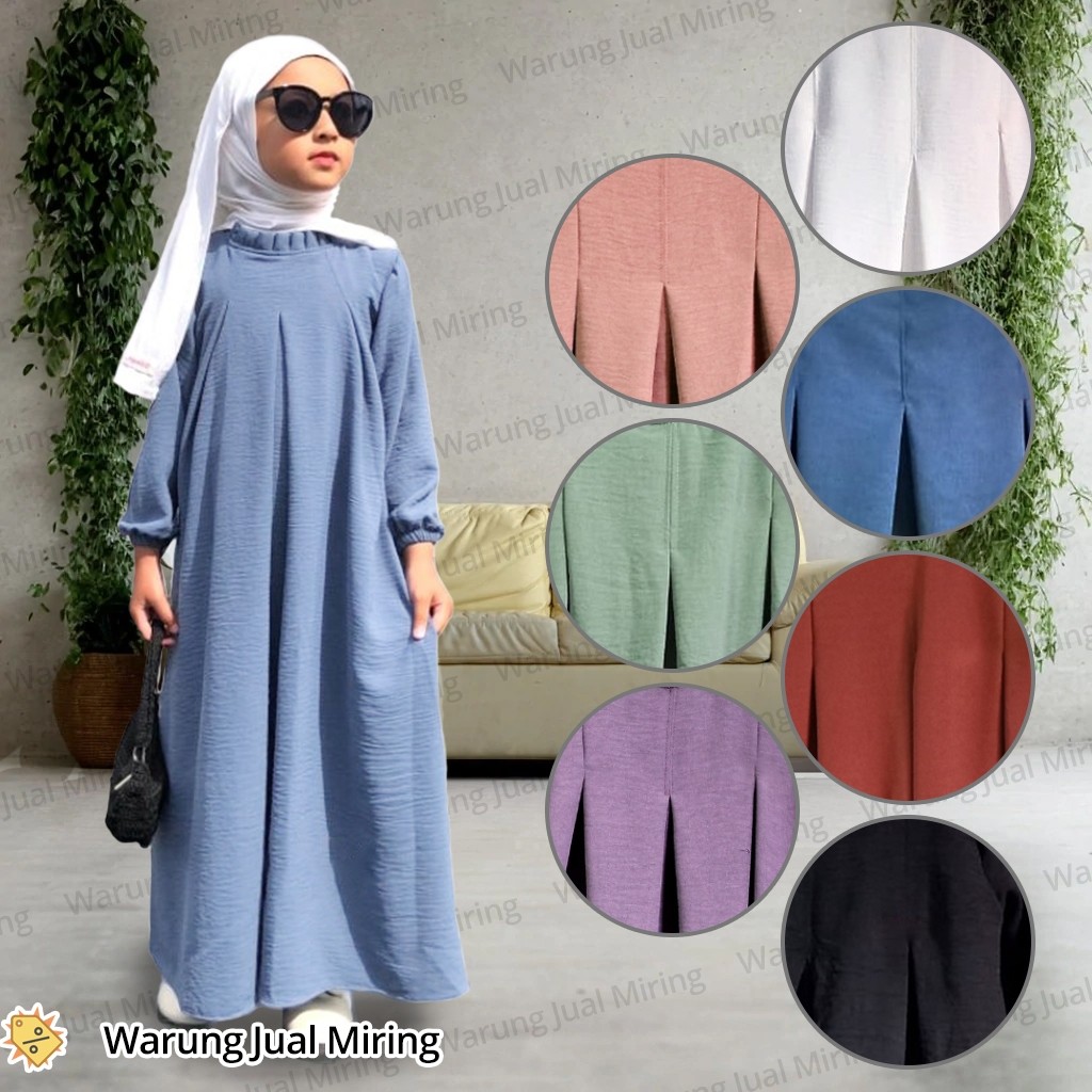 Dress Games Midi Dres Anaj Perempuan Murah Gsmis Ootd Anak Dres Gamis Ansk Perempuan Baju Gsms Anakk