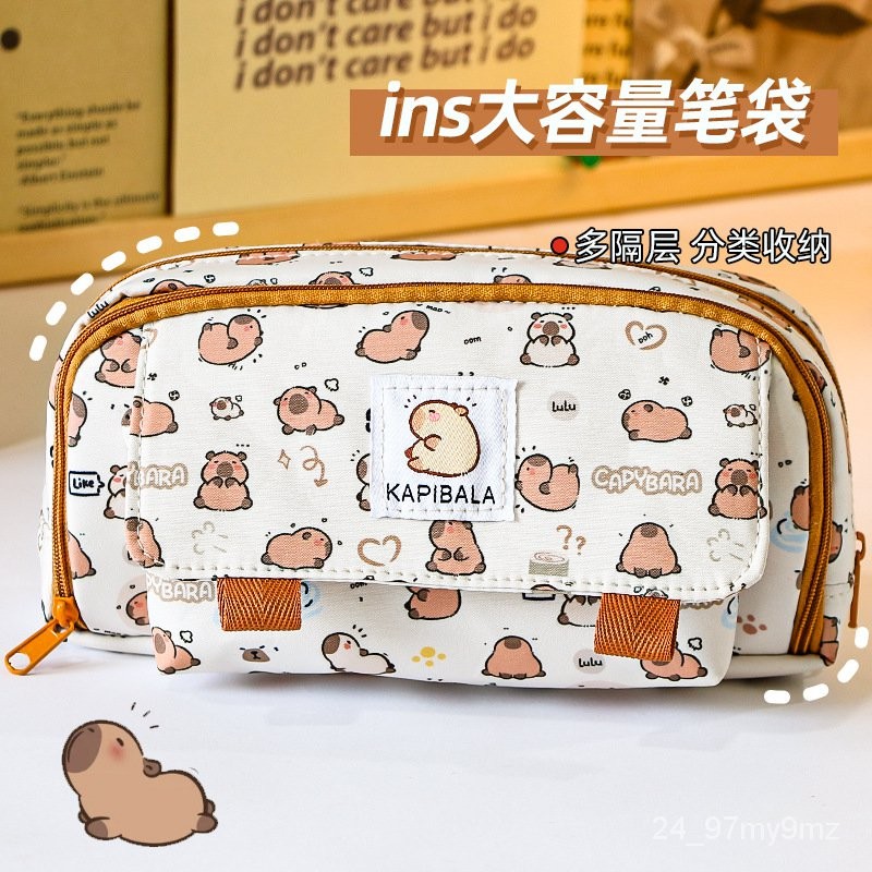 

Capabala Pencil Case Pencil Bag Dolphin Gate Forever Large Capacity Pencil Case Cute Primary School Student Good-looking Pencil Box L6QY