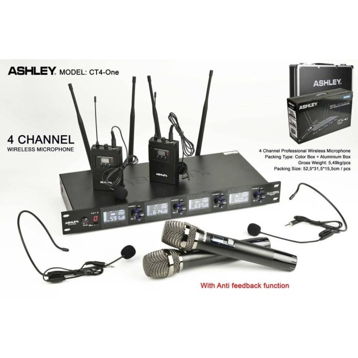 Ready MIC WIRELESS ASHLEY CT4ONE CT 4ONE CT 4 ONE 4 MIC PEGANG