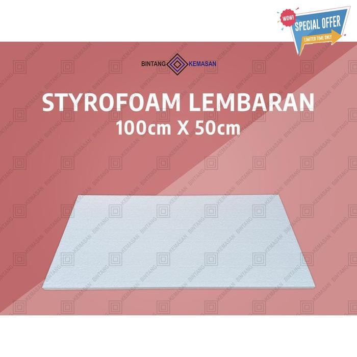 

Best Seller Styrofoam Lembaran 100 X 50 X 2Cm Lembaran Packing Lembaran Dekorasi Papan Styrofoam / Ekspedisi Terbaru 2024