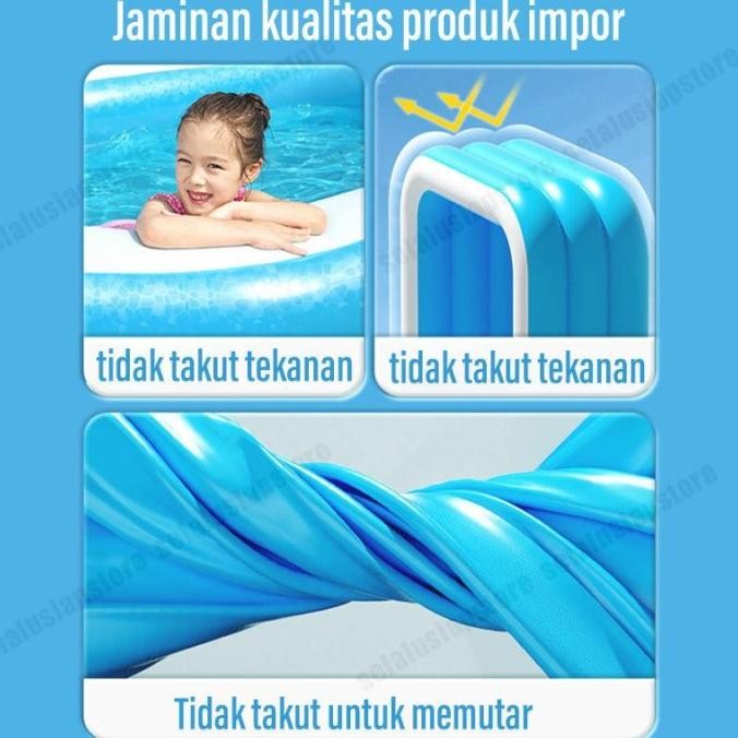 Bagian TebalKolam Renang Anak Jumbo/Kolam Renang Mainan/Kolam Renang Anak Jumbo 3 Meter/Mainan Kolam