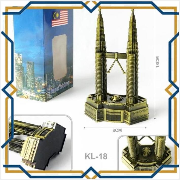 [MIC] TWIN TOWER /MENARA KEMBAR MALAYSIA/ PETRONAS / MINIATUR PAJANGAN KADO UNIK