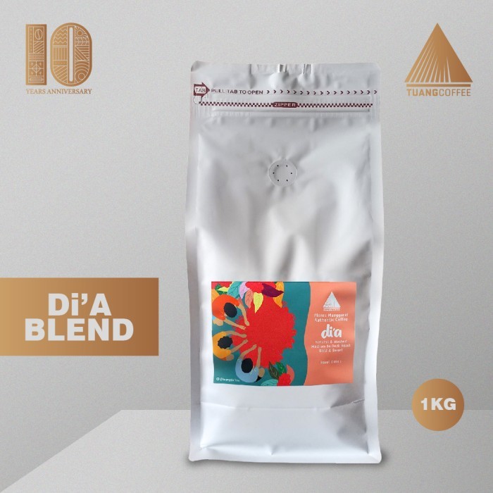 

Roasted Bean Dia Blend Tuang Coffee (Full Arabica) 1Kg