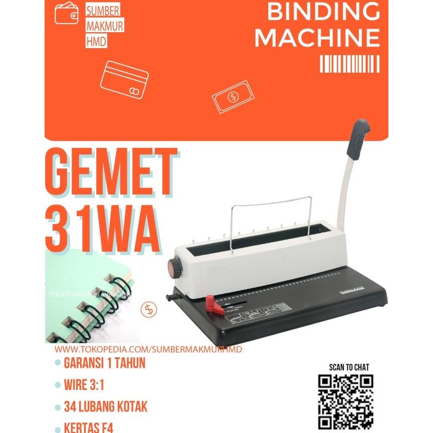

MESIN JILID GEMET-31WA ORIGINAL DAN TERPERCAYA