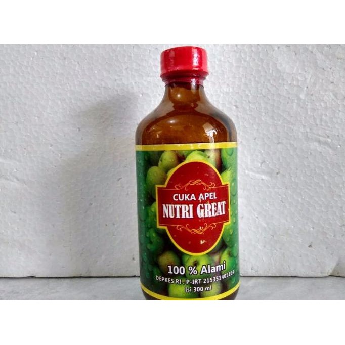 

populer] Cuka Apel Nutri Great (Anti Kolestrol,Asam Urat dan Herbal Stamina)