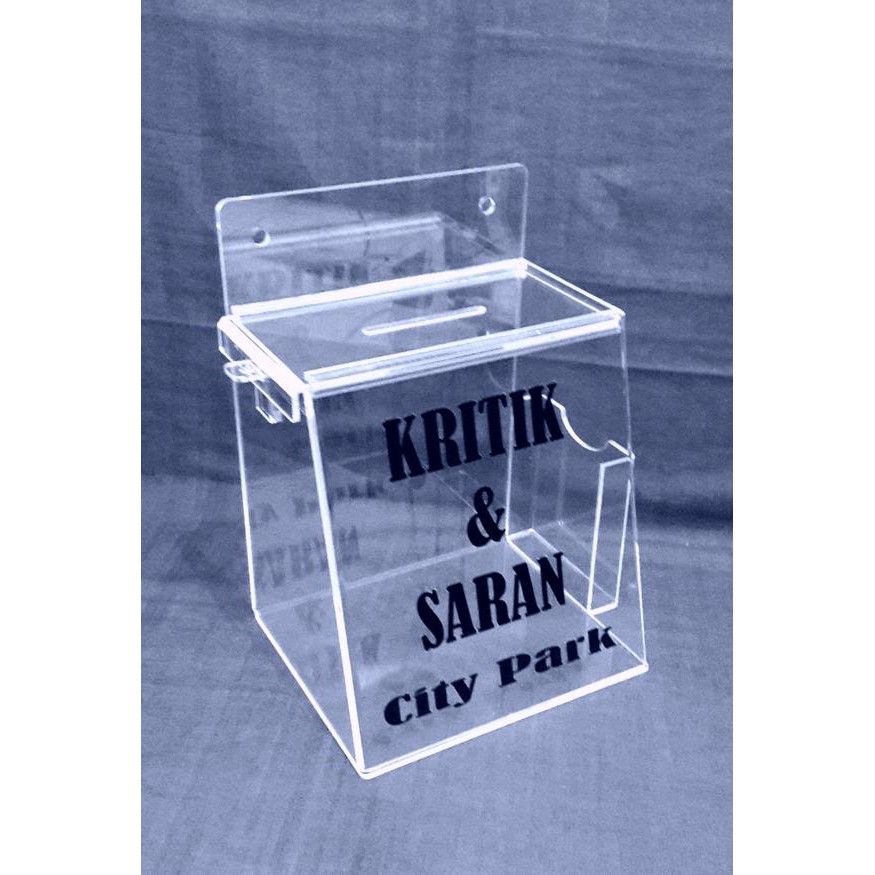 Acrylic Kotak (saran & kritik/kotak saran)