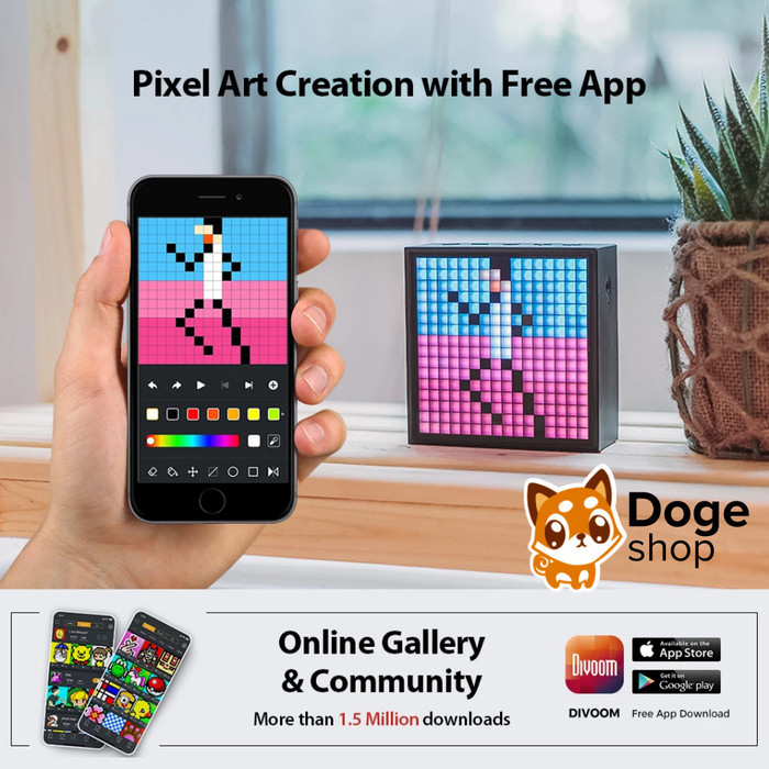 Divoom Timebox Evo Bluetooth Portable Speaker Clock Alarm Pixel Art