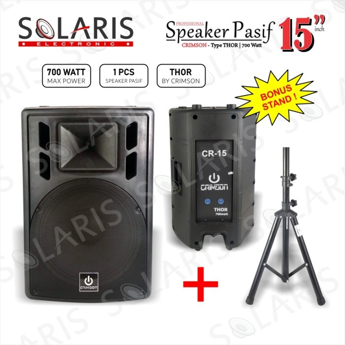SPEAKER PASIF 15 Inch Model HUPER 450 Watt Crimson TSPA 15-D P