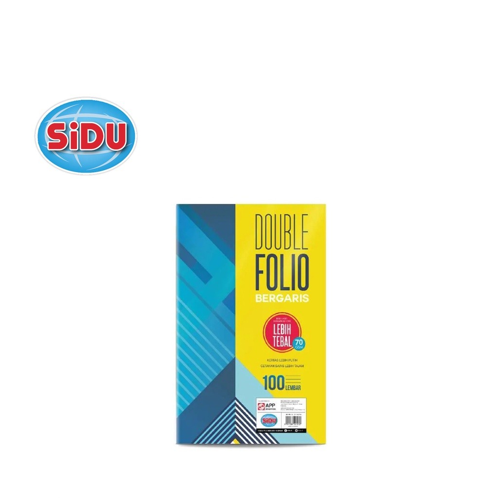 

( ISI 10 LEMBAR ) KERTAS DOUBLE FOLIO GARIS SINAR DUNIA UKURAN 42X32