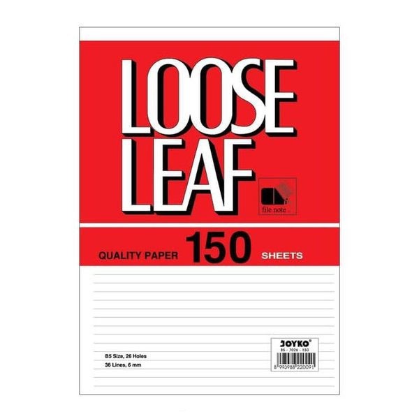 

JOYKO LOOSE LEAF B5-7026-150 ISI 150 LEMBAR