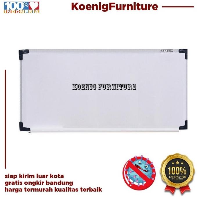 

BEBAS ONGKIR - Whiteboard Gantung Sakura 240 x 120 / Papan Tulis Sekolah 240 x 120