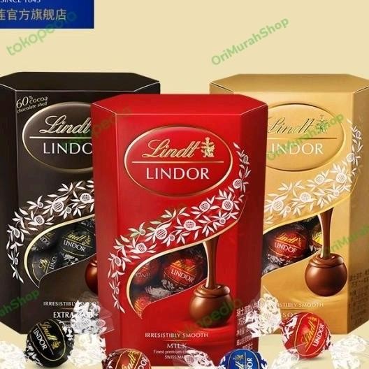 

Coklat Lindt Lindor Chocolate Lk Assorted Dark Cokelat Swiss