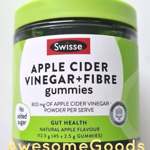 

Swisse Australia Cider Vinegar + Fibre 45 Gumes