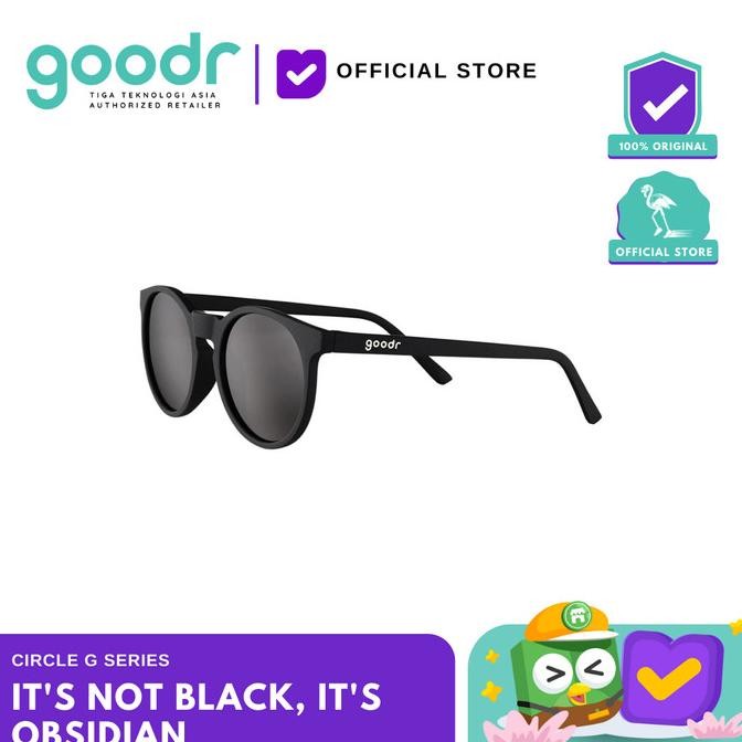 Goodr Kacamata Olahraga CG - It's Not Black, It's Obsidian .