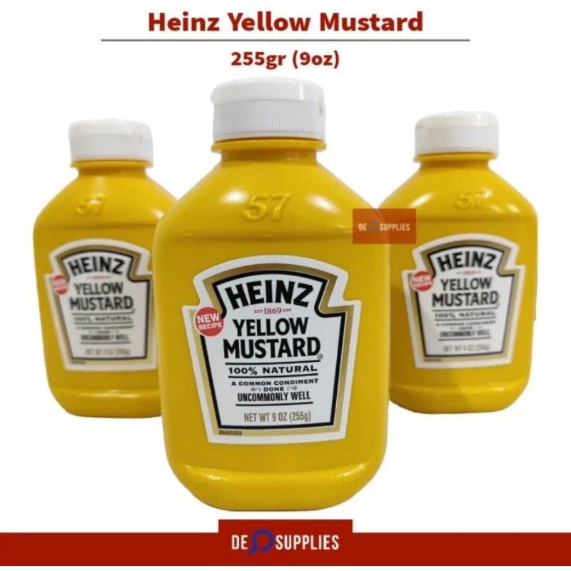 

Heinz Yellow Mustard Squeeze 255gr - Classic Saus Mustard USA 9oz
