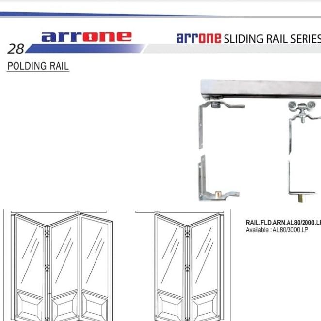 Rel Pintu Lipat Alumunium 3M