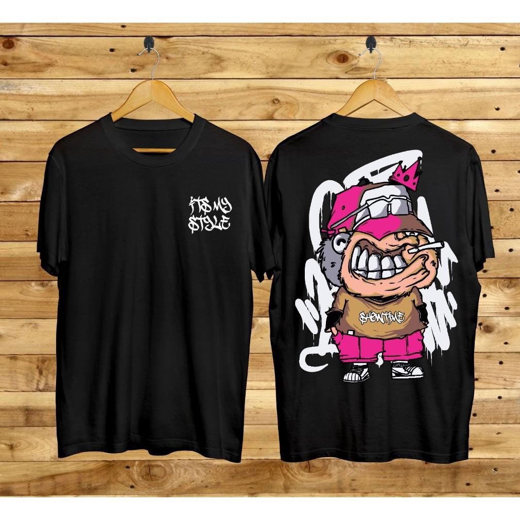 Viral Kaos Is My Style Atasan Wanita Distro Kekiniankaos Kartunkaos Sablon Tulisan Di Leher Kaos Trn