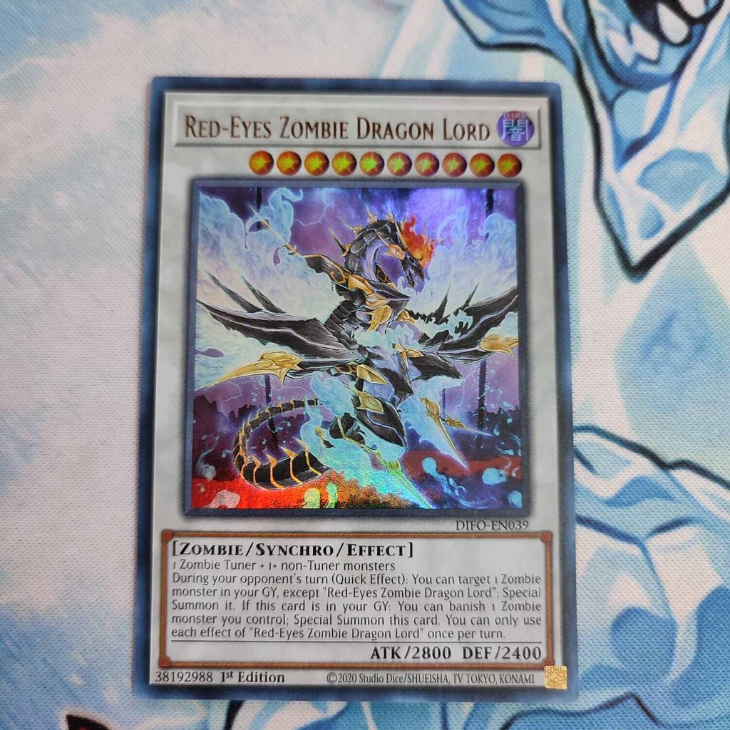 yugioh red eyes zombie dragon lord DIFO ultra rare  original