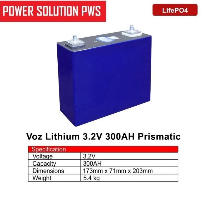 Battery Ups Batre Voz Lithium 3.2V 100AH 200AH 300AH Prismatic / Lithium Lifepo4 3,2V 100 AH 200 AH 