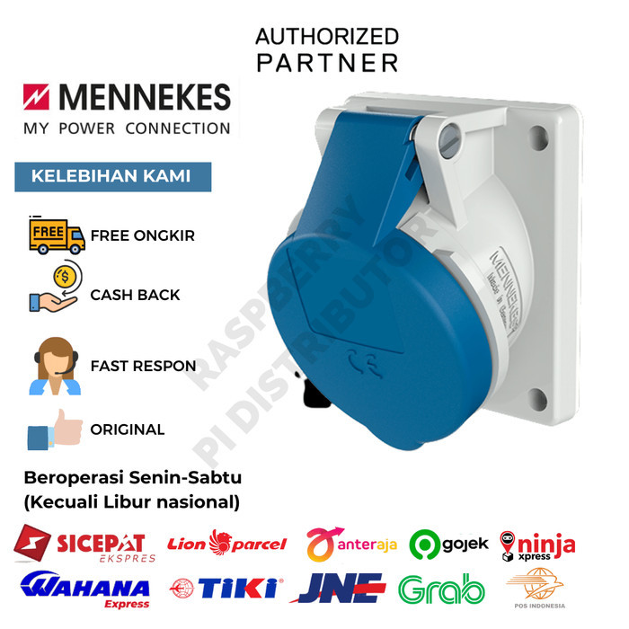 Sale Mennekes 1463 Panel Mounted Receptacles Angled Ip44 16A3P230V