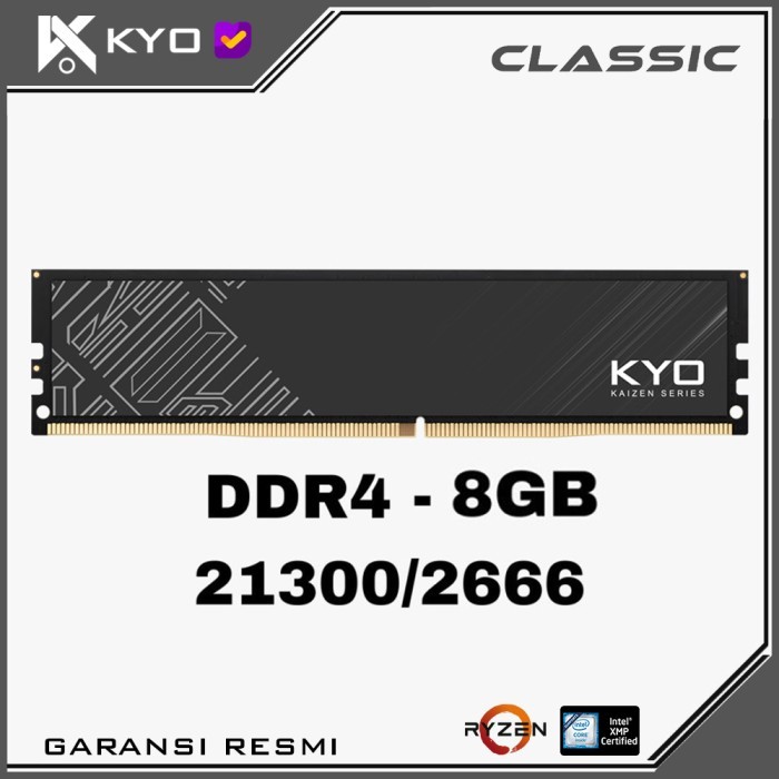 RAM PC KAIZEN DDR4 8GB 21300 / 2666 MHZ RAM PC DDR4 8GB 2666 MHZ