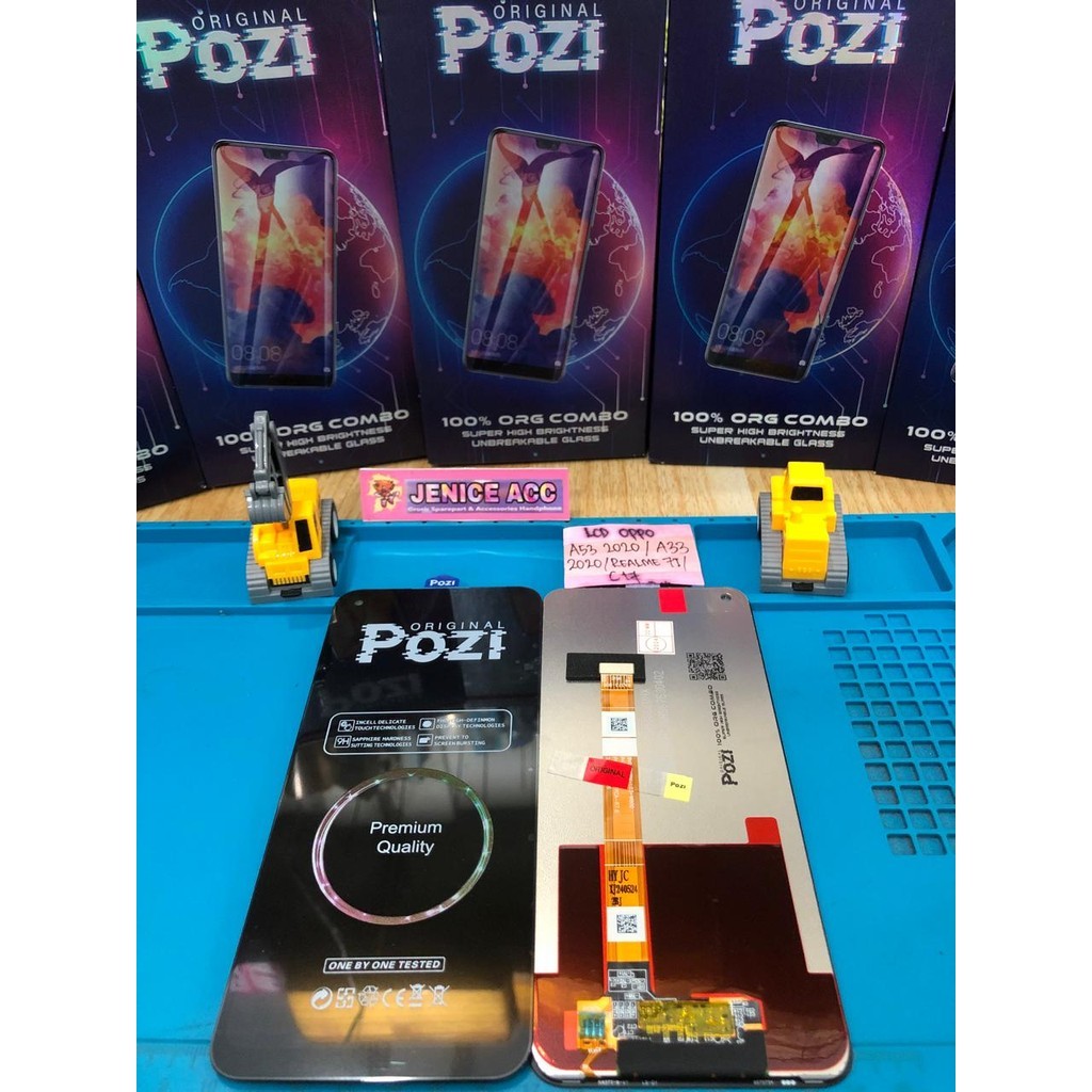 LCD  + TS OPPO POZI LCD TOUCSHREEN OPPO A53 2020 A32 A33 2020 A53S POZI LCD REALME 7I REALME C17