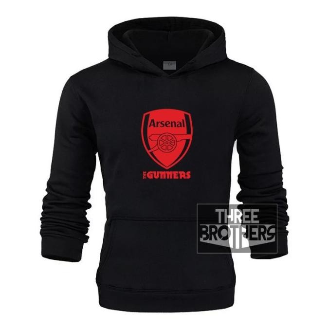 Sweater Hoodie Big Size Logo Arsenal - Jaket Club Bola Jumbo Xxl Xxxl S015