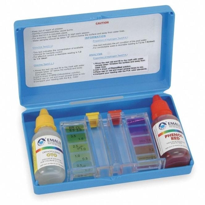 Emaux Alat Dual Test Kit Swimming Pool Ph Test Kit Kolam Renang Ce029