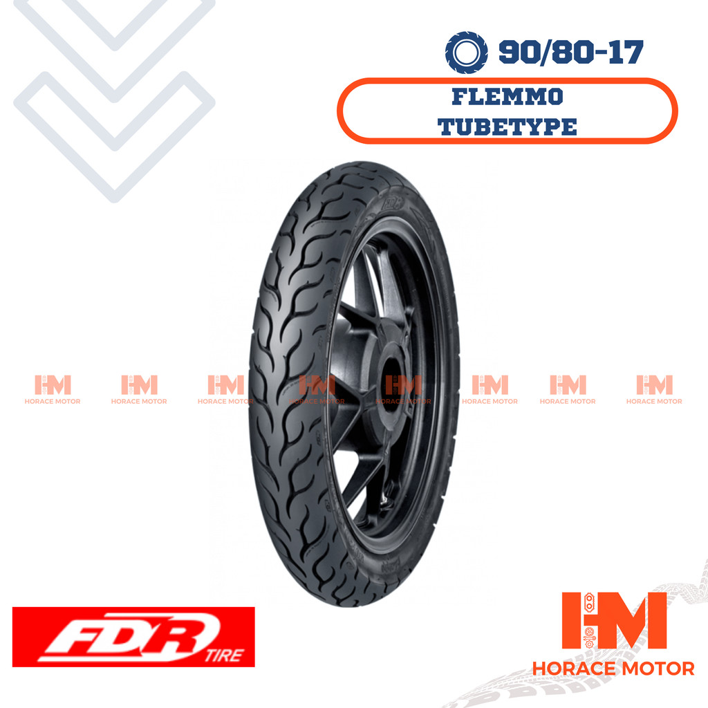 [HRC](bukan tubeless) FDR Flemmo 90/80-17 Ring 17 90/80 Ban Motor Tubetype Benen