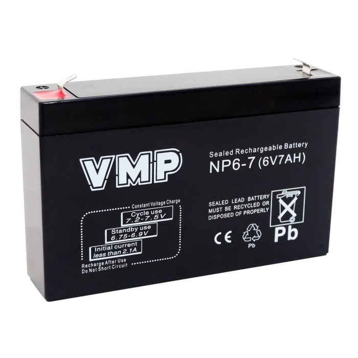 Baterai VMP 6V 7AH 20Hr AGM Original Garansi Resmi Packing Extra